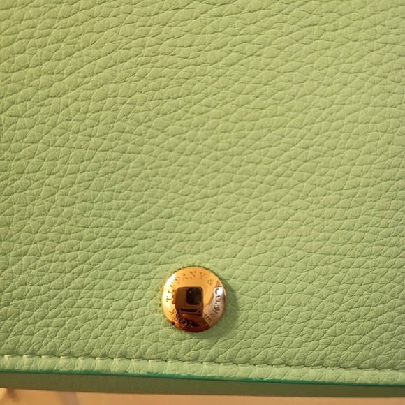 Tiffany & Co. NWOT, Women's, Continental Wallet, Snap Closure, Color Turquoise - Picture 5 of 16